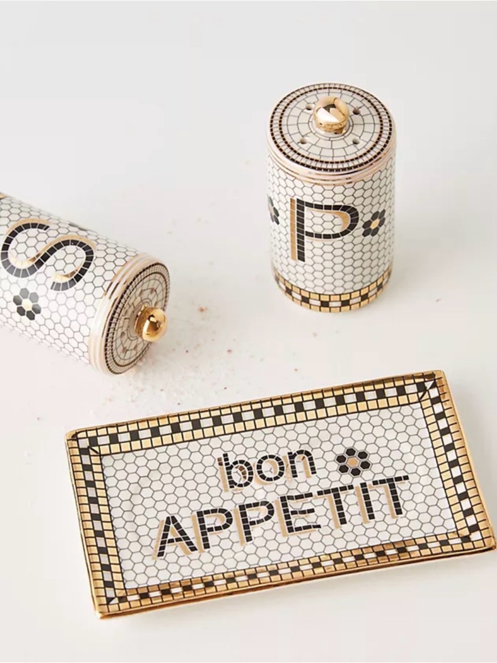 Anthropologie home bistro salt and pepper set - Picture 2 of 5